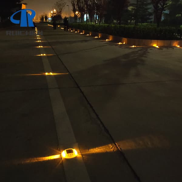 Blue Solar Cat Eyes Marker In Japan For Parking Lot